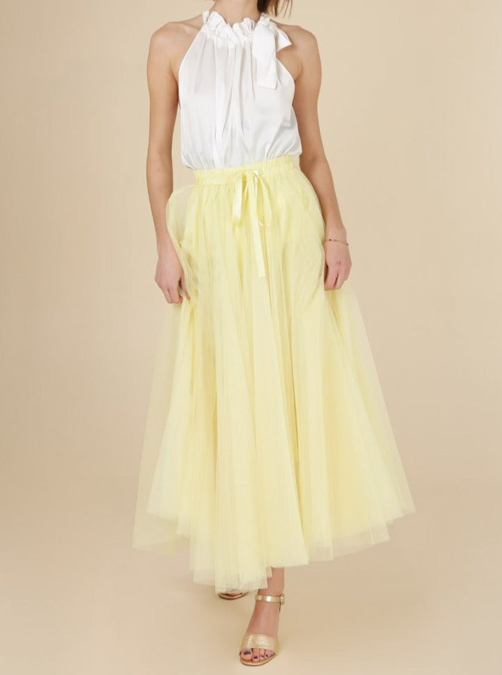 Carrie Tulle Skirt Blush-S/M-Fi&Co Boutique