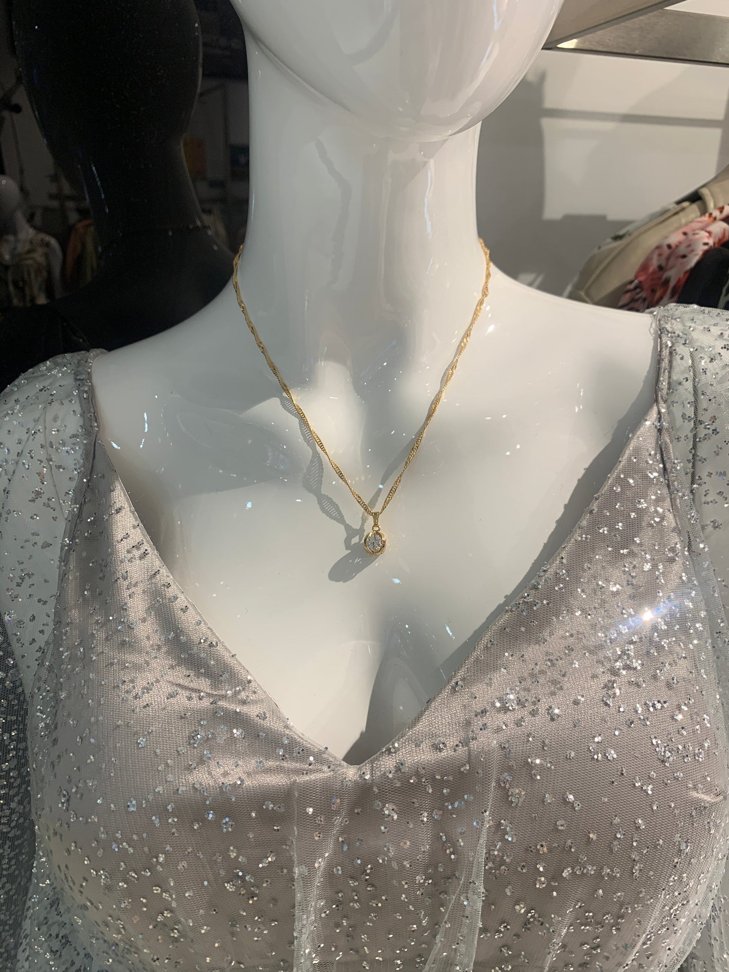Globe Drop Necklace-Fi&Co Boutique