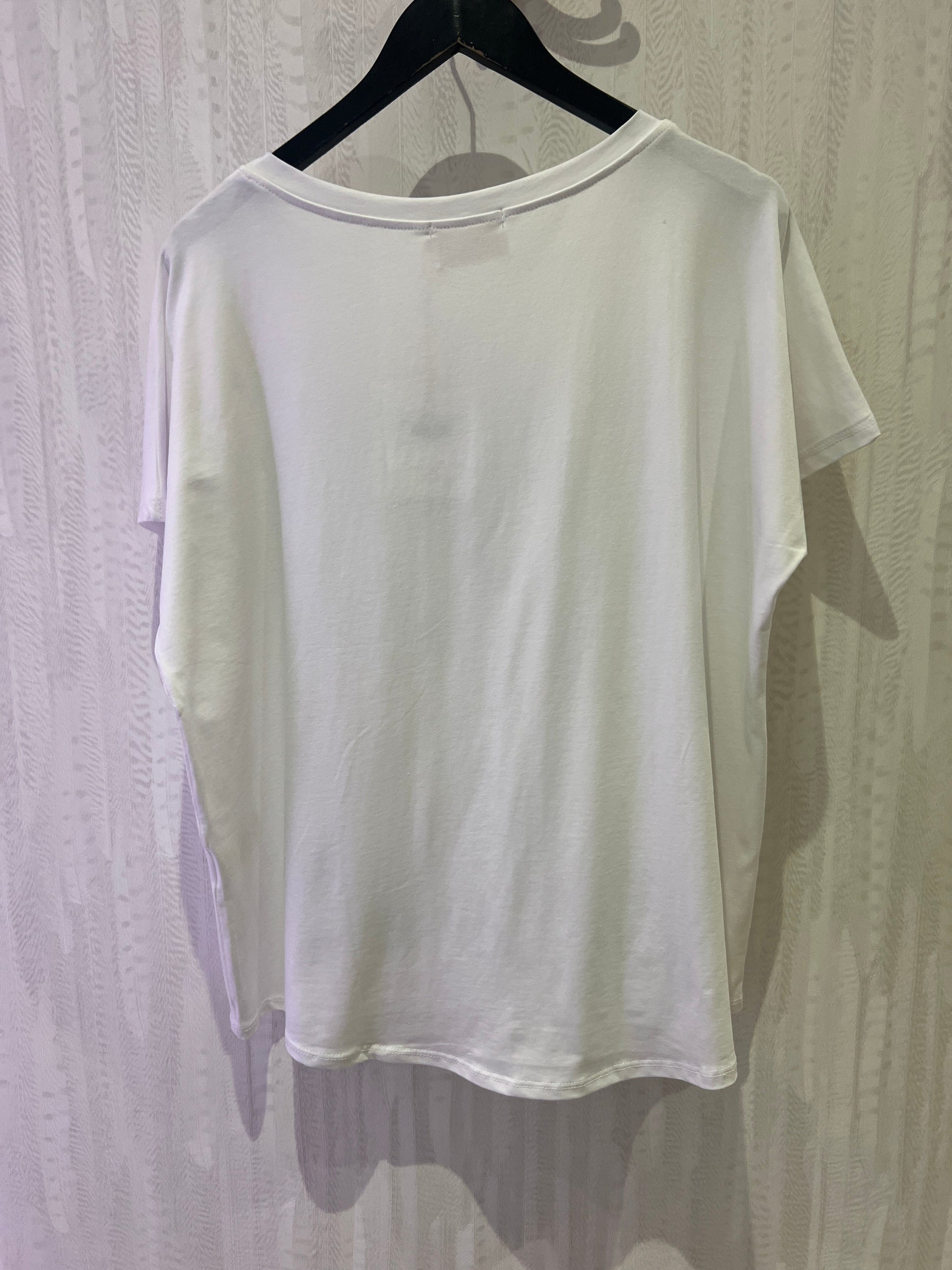 Audrey T-Shirt-White-Fi&Co Boutique