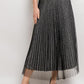 Carrie Pleated Glitter Tulle Midi Skirt-S-Fi&Co Boutique
