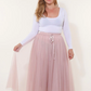 Carrie Tulle Skirt Blush-S/M-Fi&Co Boutique