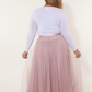 Carrie Tulle Skirt Blush-S/M-Fi&Co Boutique