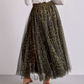 Carrie Tulle Small Leopard Print Khaki Skirt-S/M-Fi&Co Boutique