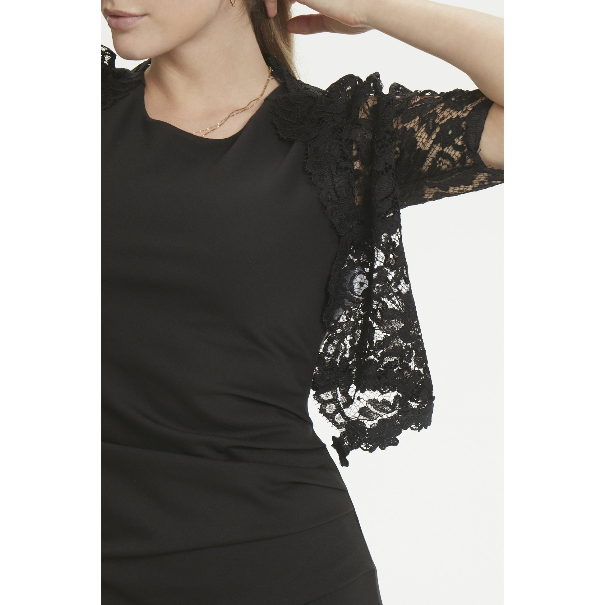 Kaffe Edda Bolero 1/2 Sleeve-Black Deep-Fi&Co Boutique