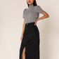Kelly Denim Skirt-Black Denim-Fi&Co Boutique