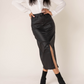 Kimberly Vegan Leather Skirt-XS/34/6-Fi&Co Boutique