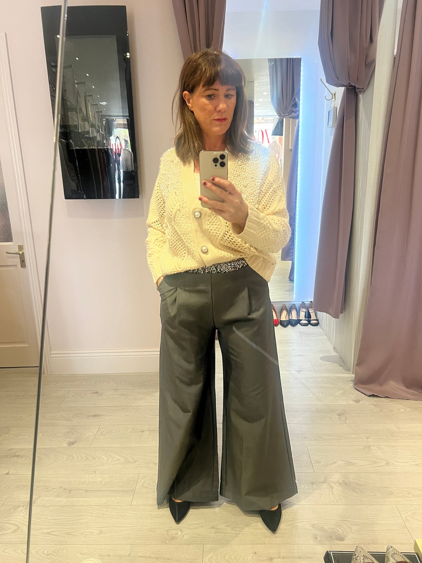 Kori Sequin Trousers