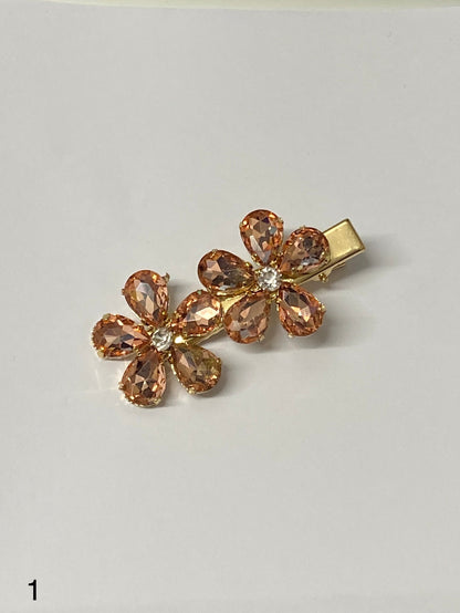 Selection of Floral Diamond Hair Clips-1-Fi&Co Boutique