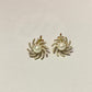 Swirl Gold Pearl Earrings-Fi&Co Boutique