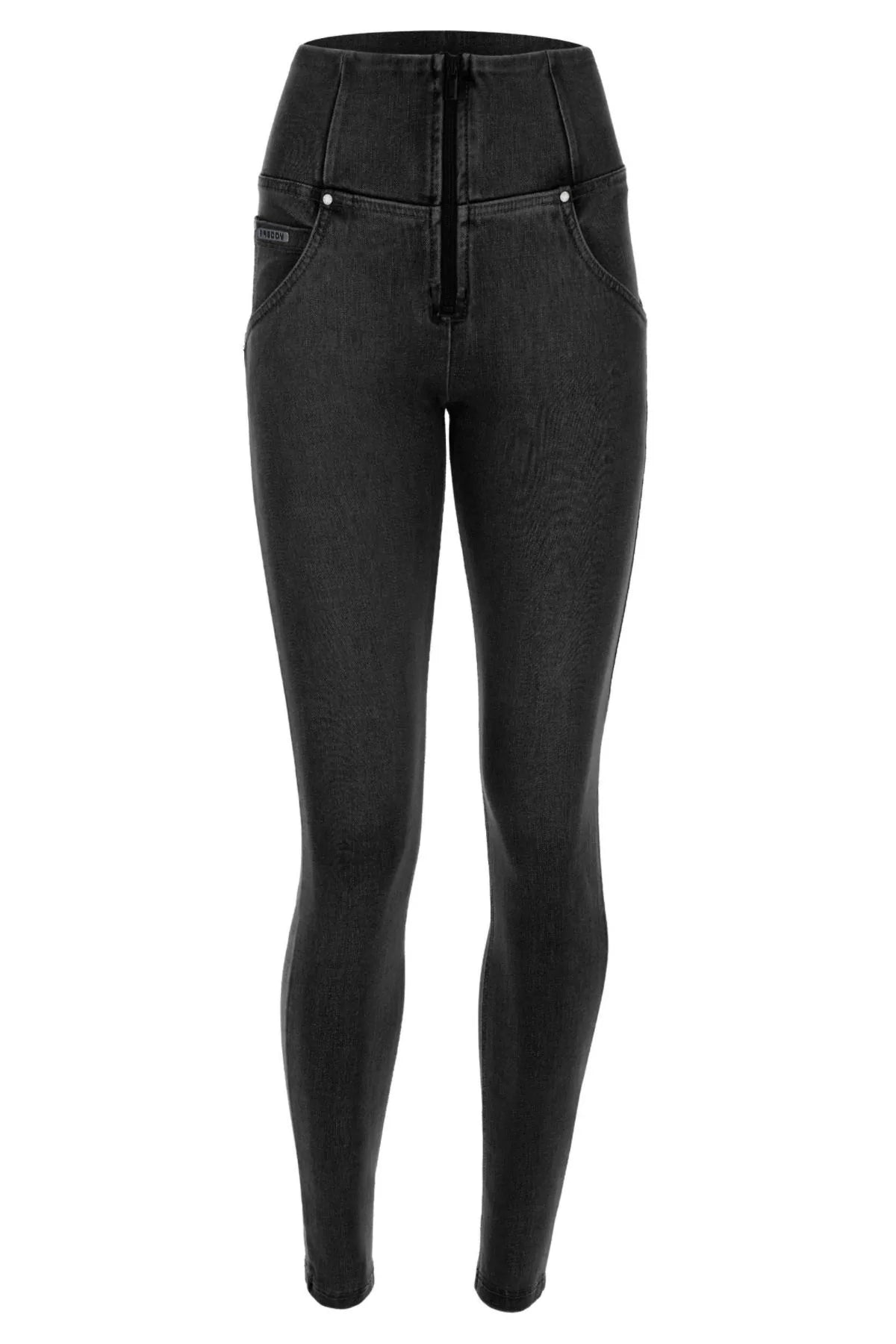 FREDDY WR.UP® NEW BLACK DENIM JEANS WITH POCKETS HIGH RISE-Fi&Co Boutique