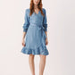 Part Two Sol Blue Wrap Dress-Fi&Co Boutique