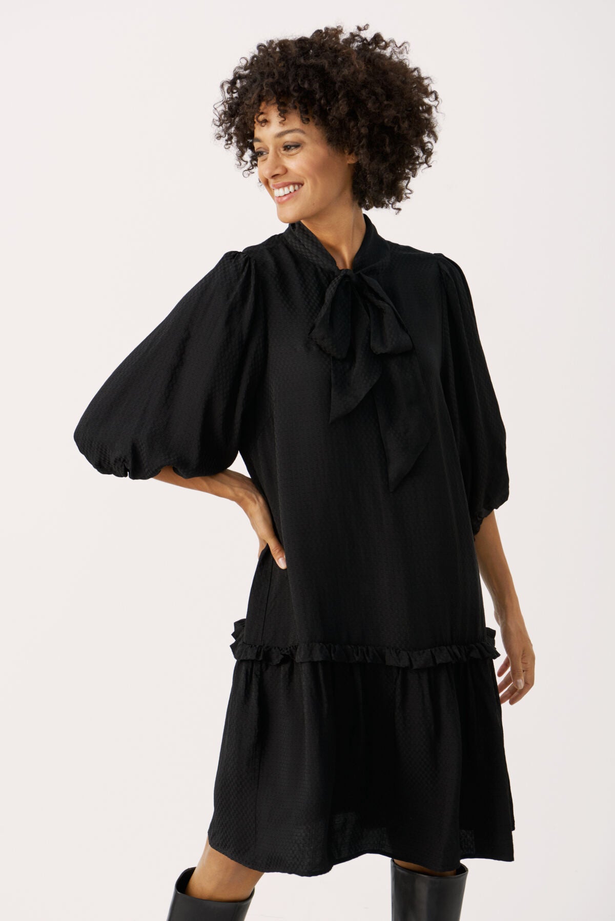 Part Two Tisha Dress-Black-Fi&Co Boutique