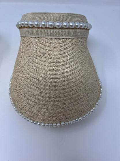 Rattan and Pearl Hat-Fi&Co Boutique