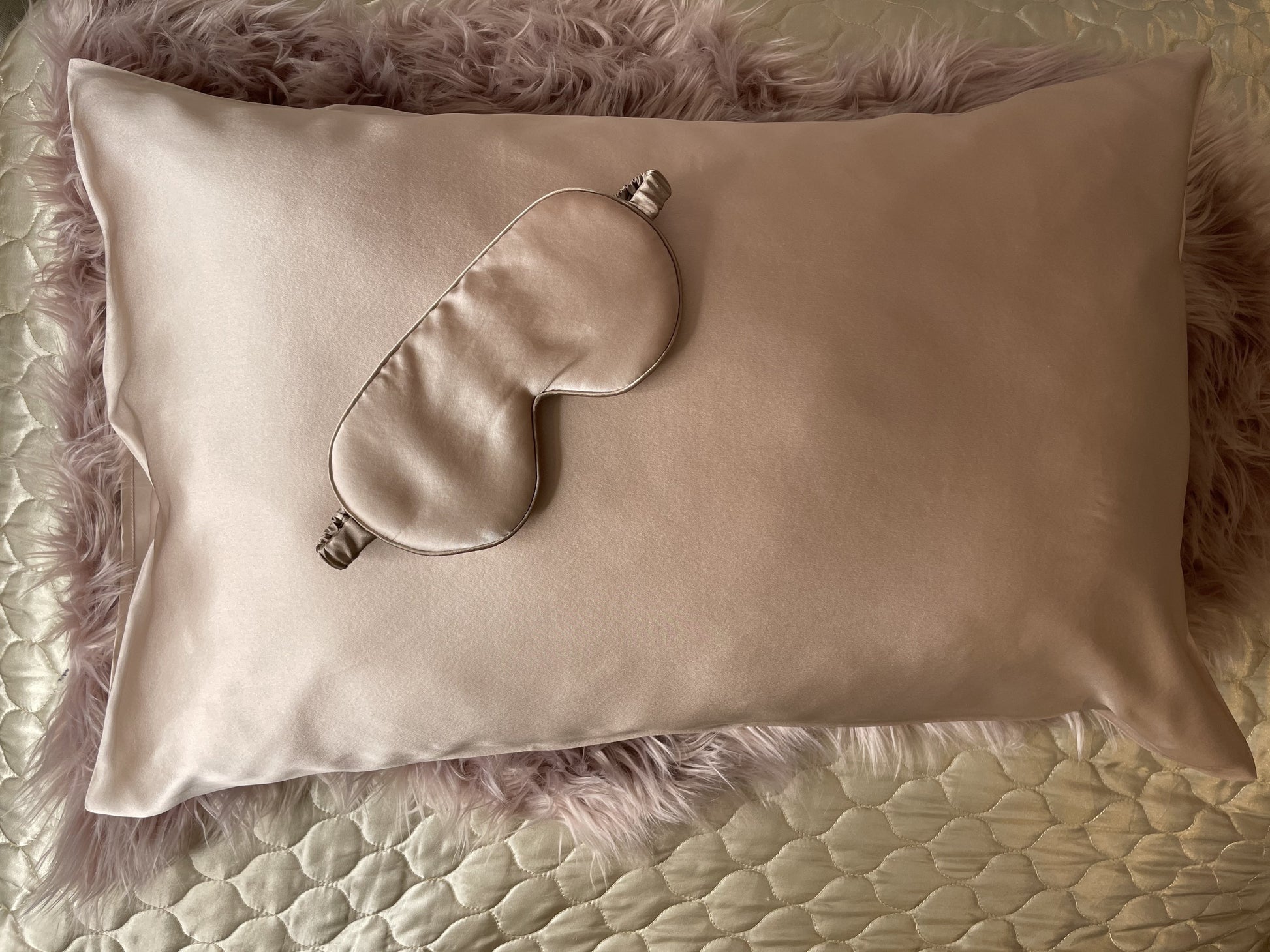 Silk Pillow Case Blush 22MM-Fi&Co Boutique