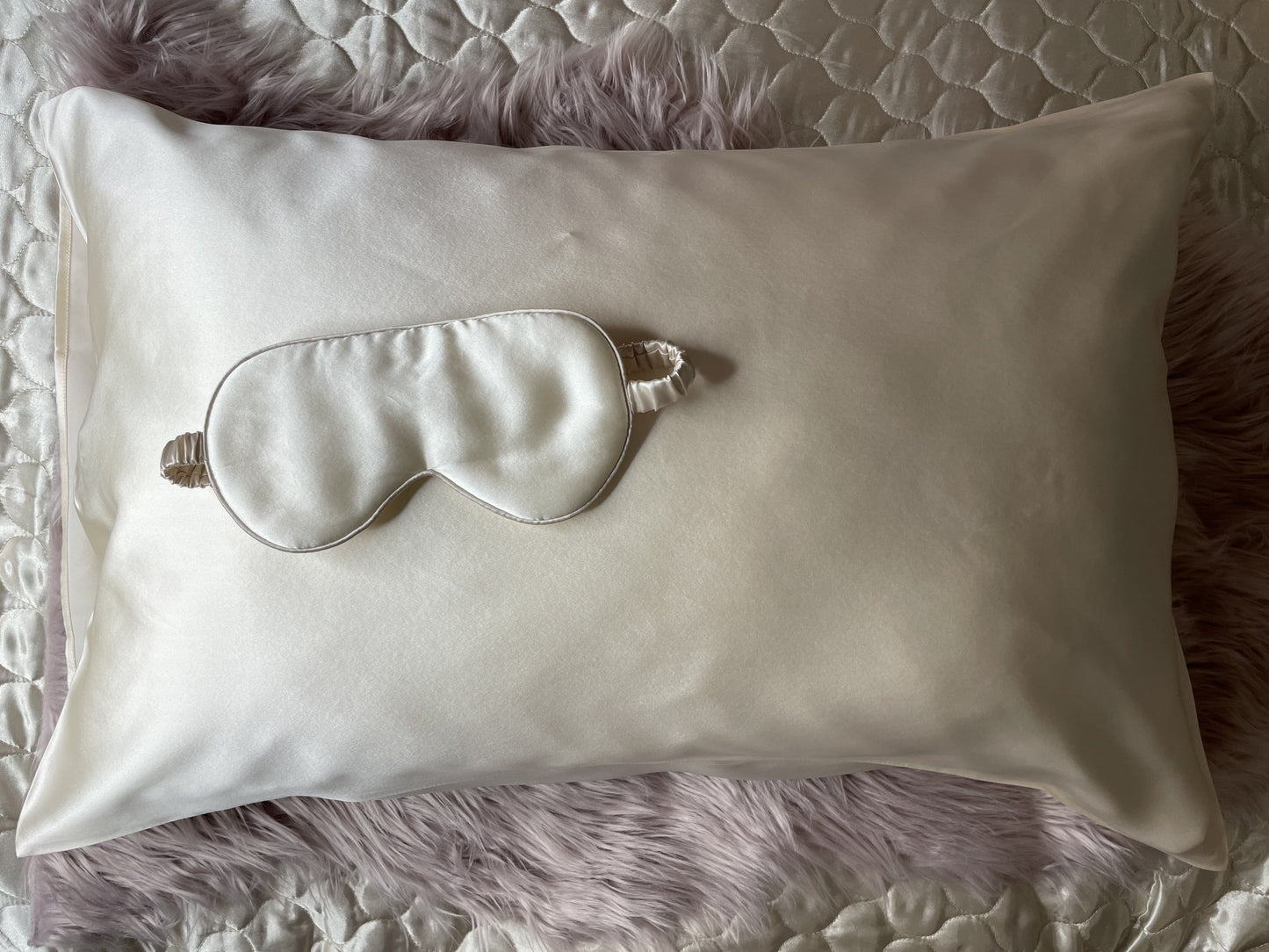 Silk Pillow Case Cream 22MM-Fi&Co Boutique