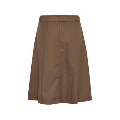 Part Two Taissa Skirt-Dark Camel Melange-Fi&Co Boutique